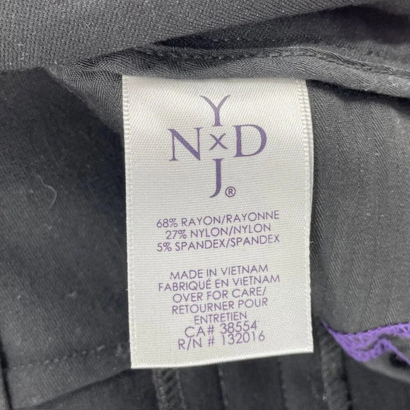 NYDJ Jeans Women's Sz 4 Black Ponte Stretch Leggings Skinny Slim Straight Pants - Picture 10 of 11